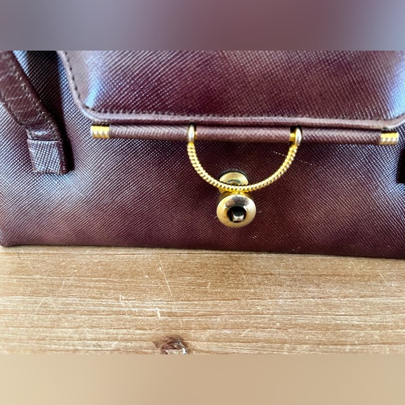 Vintage Brown Leather Handbag - Picture 6 of 8